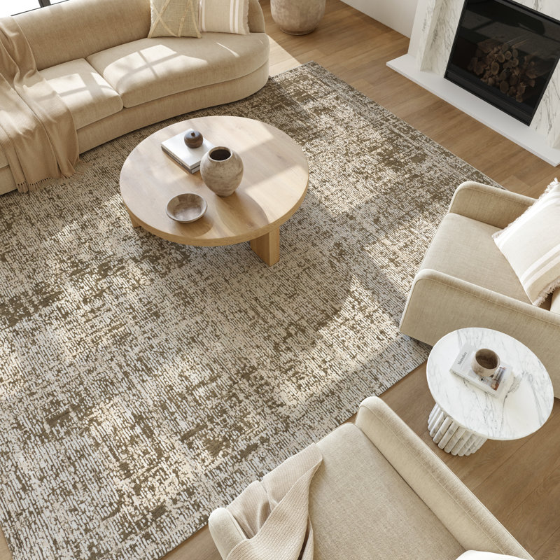 Nourison Soft Structure 7'10" x 9'10" Mocha Modern Indoor Rug, Rectangle 7'10" x 9'10"