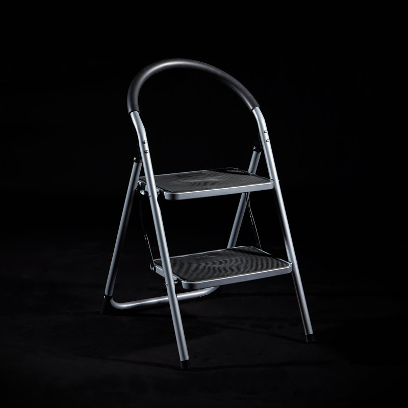 2 - Step Steel Lightweight Folding Small Step Ladder