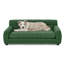 Canapé doux et confortable pour animaux avec dossier et accoudoirs, convient aux canapés rectangulaires modernes pour petits et moyens chiens - Vert-116119314