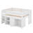 Loft Bed With Storage Cabinet And Chalkboard Panel-1749141118