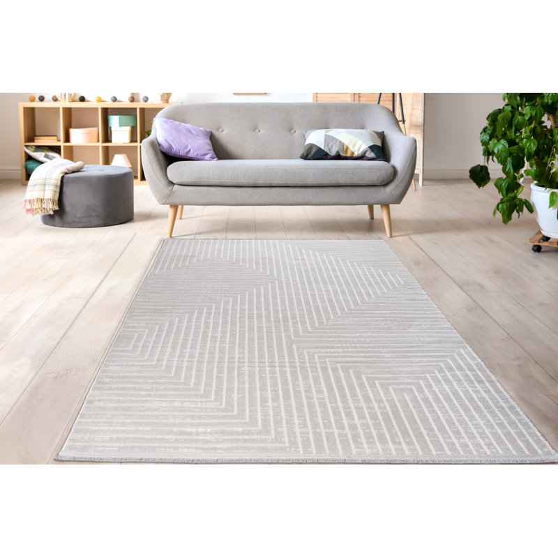 Tapis d'intérieur gris, tapis de salon abstrait La dole Rugs - 5 x 8, 6 x 9, Rectangle 3 pi 11 po x 5 pi 7 po