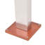 210cm H Steel Freestanding Outdoor Shower and Footwash Spout