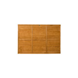 121.3cm H x 182.8cm W Golden Brown Wood Fence Panels