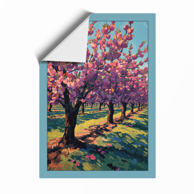 Flowering Tree Grove Botanical - Framed Print