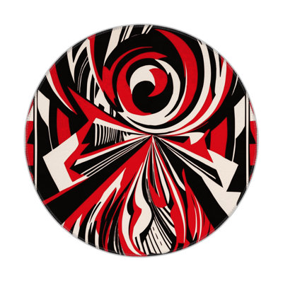 Ecliptic Vortex Indoor And Outdoor Area Rug