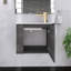 Meuble-lavabo simple 22 po avec plateau en céramique Ani-406480097