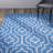 Rennie Hand Woven Cotton Geometric Rug-20657596