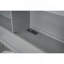 Lit plateforme double avec lit gigogne, tiroirs et prises USB, gris