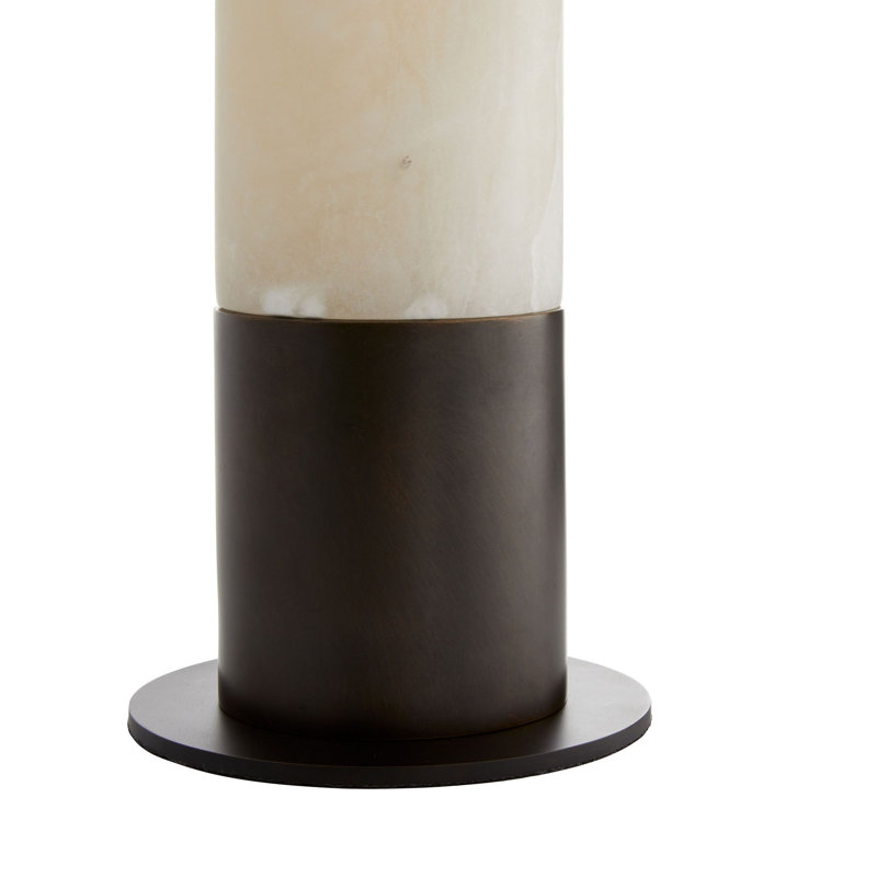 Nashik Table Lamp, White/Bronze