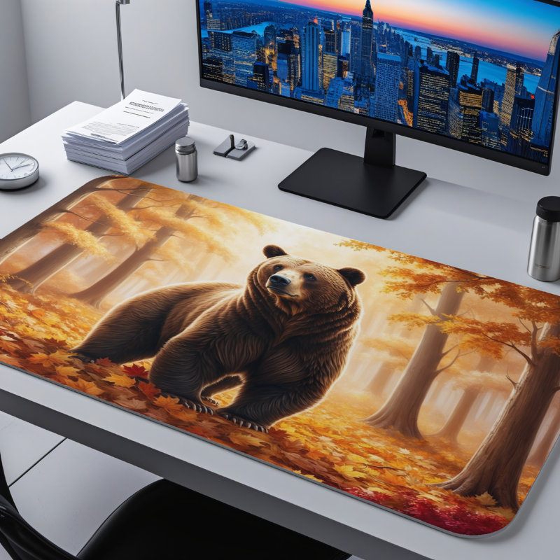 Polyester Desk Pad, 14.4x12.1