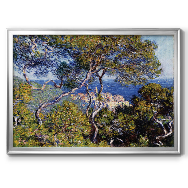 " Bordighera, 1884 ", 18" H x 26" W x 1.5" D, Silver