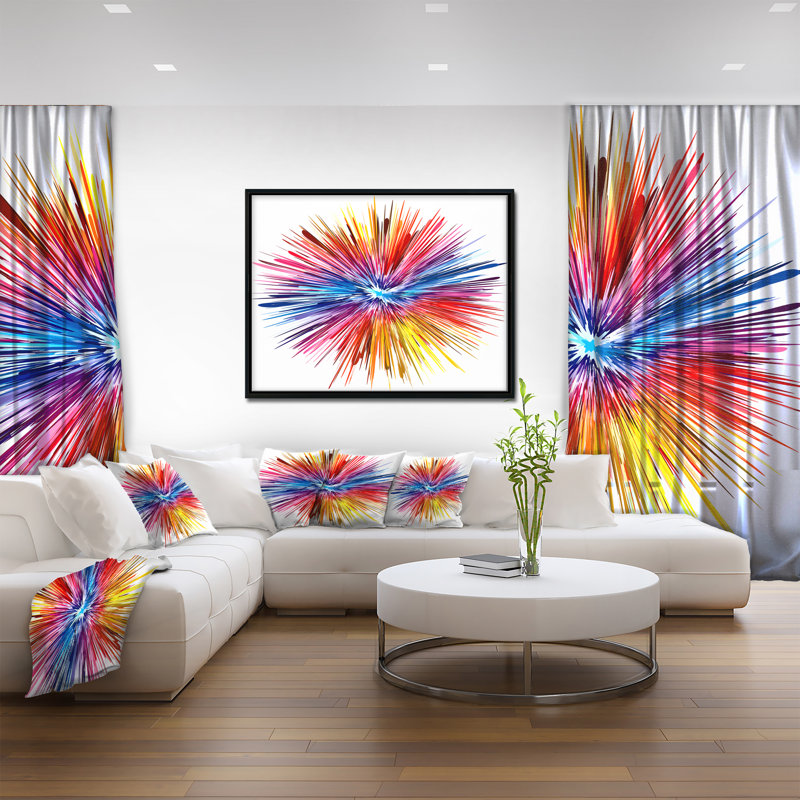 «Color Explosion», reproduction d'impression sur toile tendue, H 30 po x l 40 po x P 1,5 po
