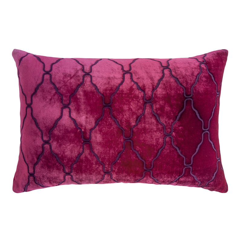 Coussin en velours Arches, En jean, Rectangle 14"H x 20"W