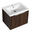Armoire de salle de bain moderne avec lavabo 24 po - Portes à fermeture en douceur, fixation flottante pour salle de bain 24 po, fixation, salle de bain adaptée