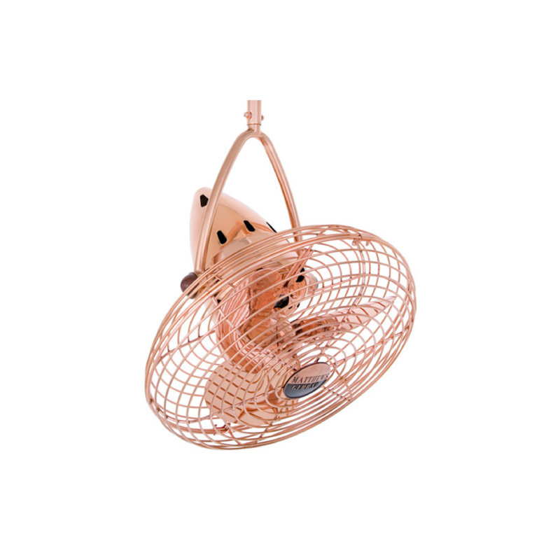 13" Jarold 3 Blade Ceiling Fan, Polished Copper