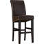 Tabouret de comptoir rembourré 30 po avec structure en bois massif (ensemble de 2)