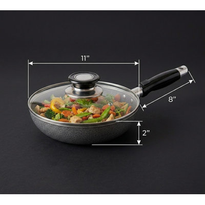 11" Non-Stick Fry Pan With Lid