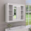 Meuble-lavabo simple avec plateau en céramique Shaianna-933391311