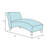 Cooperman Faux Leather Chaise Lounge