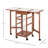 Henman Wooden Kitchen Cart with Drop Leaf, Rolling Cart With Storage Basket