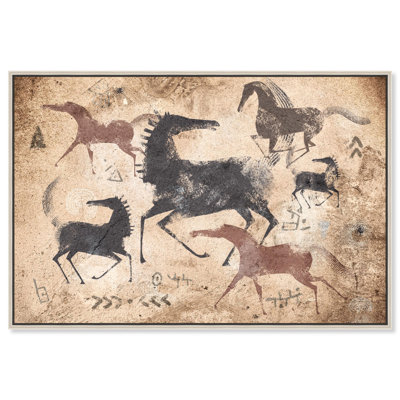 Cave Drawing Horses Canvas Farm Animals Art by Art Remedy