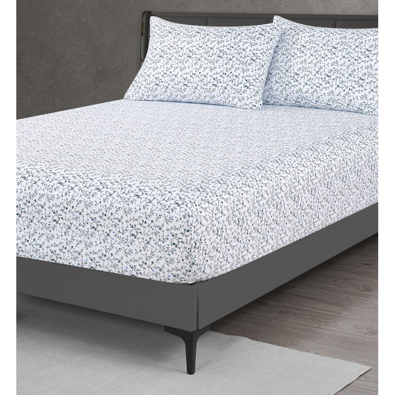 Julia Blue King 4pc Sheet Set, King
