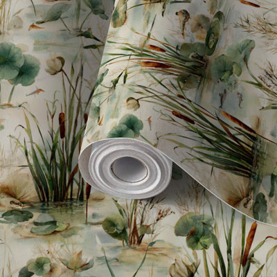 Papier de contact à peler et coller avec papier peint doux pour les zones humides 24 po x 118 po (60 x 300 cm)
