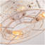 Ventilateurs de plafond en fer style fleur 20 po avec télécommande, ventilateur encastré en cage pour chambre à coucher, salon - ampoules rétro non incluses