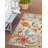 Elling Floral Ivory and Multi Indoor Outdoor Machine Washable Area Rug-988742995