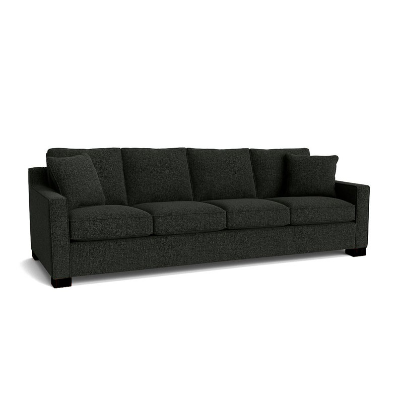 Aceyon Upholstered 102'' Sofa, Espresso, Giovanna Pewter