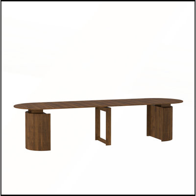 Extendable Foldable Dining Room Table for 1-10 People