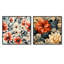 Pompa - Ensemble de 2 collages floraux carrés-101849022-101849023