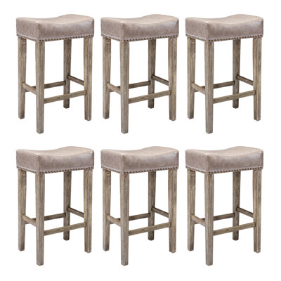 Tabourets de bar en polyuréthane à hauteur de comptoir Emely