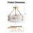 3 - Light Glass Flush Mount Ceiling Light For Kitchen Bedroom Entryway Hallway