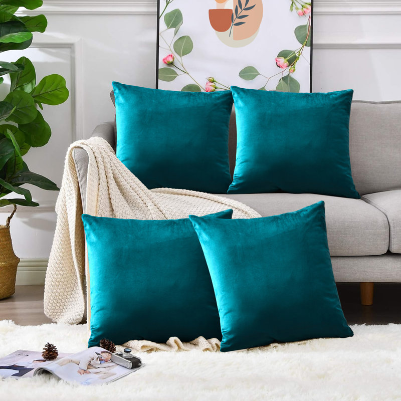 Eva-Sophia Square Scatter Cushion, Teal