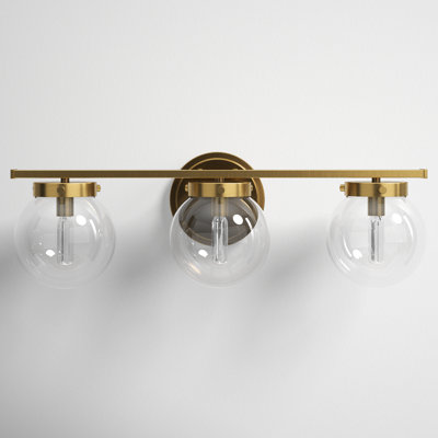 Finian 3-Light Dimmable Steel Vanity Light