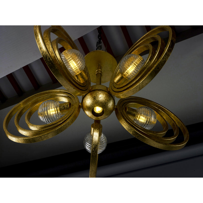 Frequency 6 - Light Chandelier, Gold