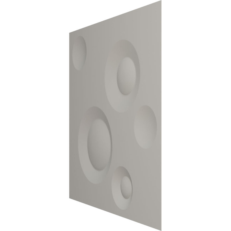 Panneau mural 3D décoratif Cole EnduraWall, H 11,88 po x l 11,88 po x P 0,38 po, Brume de mer métallique nacrée universelle