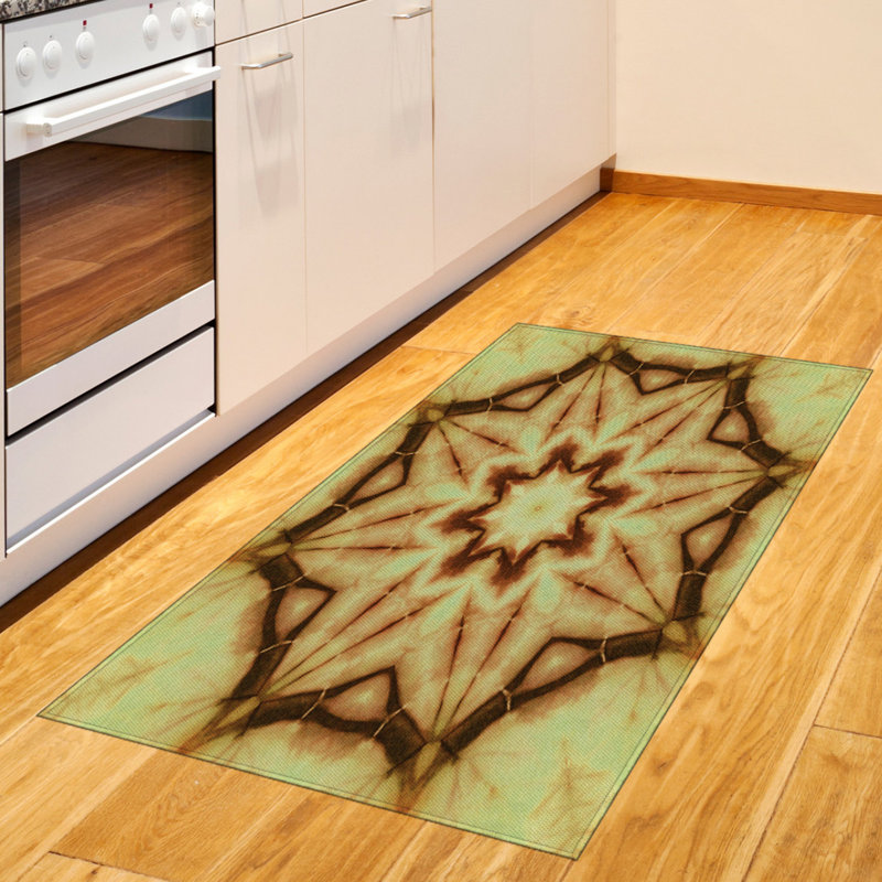 Brown High Density Long Fiber Poly Threads Decorative Area Rug Carpet, Rectangle 4' x 5'8"