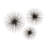 3-Piece 3D Starburst Abstract Metal Wall Decor -1317900662