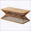 Table basse Mid-Century moderne, 43,3 po