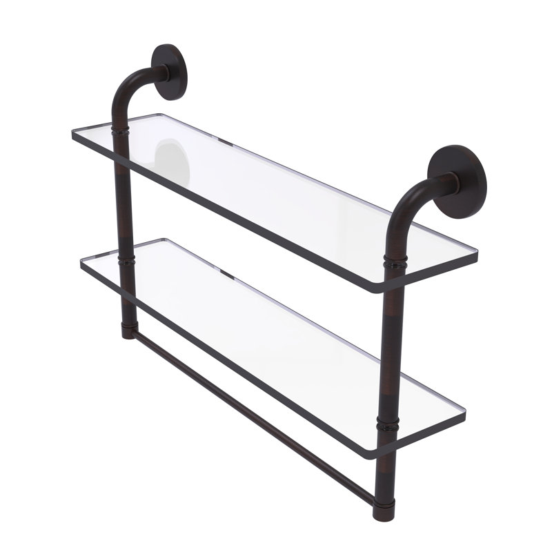 Tioga 2 Piece with Towel Bar, Venetian Bronze, 14"H x 22"W x 5"D