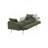 69 Inch Adjustable Teddy Sofa Bed In Green, For Small Space Living And Bedroom Comfort-497392654