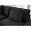 Ensemble de canapé modulaire en forme de L 72 pouces pour salon, canapé 2 places confortable avec repose-pieds mobile et 3 rangements, tissu en polyester, noir-134001862-134001864-134001866