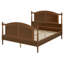 Base de lit en bois de style campagnard avec tête et pied de lit arqués et support à lattes-1141526352-1141526382
