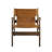 30" Genuine Leather Accent Armchair With Solid Ash Wood Frame