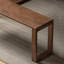 Banc en bois massif brun noisette-1761223363