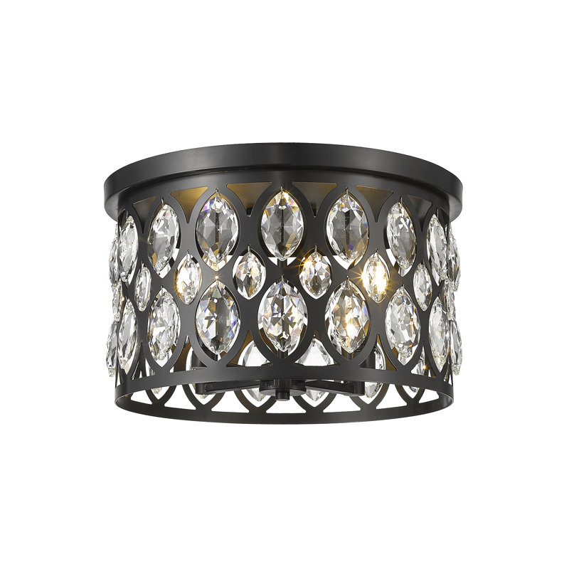 Plafonnier encastré cylindrique unique / remarquable à 4 lumières 14,75 po Gabrielo Gabrielo