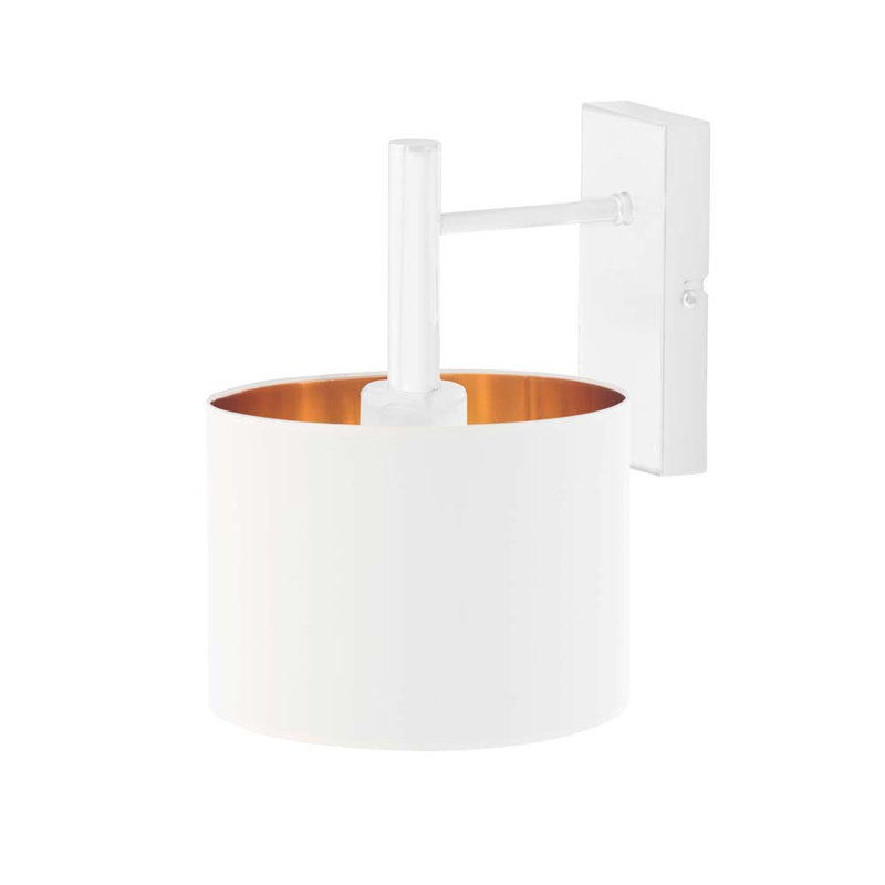 Kraig Steel Armed Sconce, White, White
