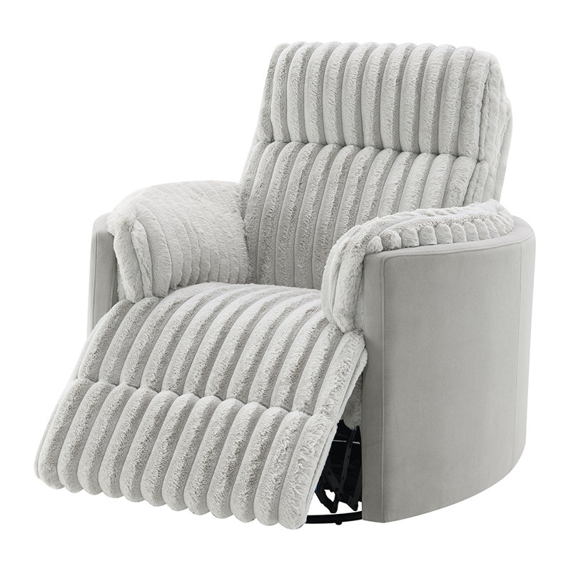 Fauteuil inclinable et pivotant Olita Corduroy